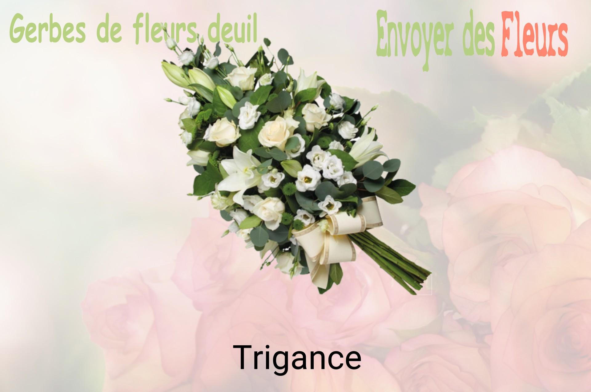 Gerbe de fleurs de deuil livrée à Trigance